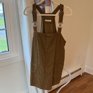 Free People Corduroy overalls dress